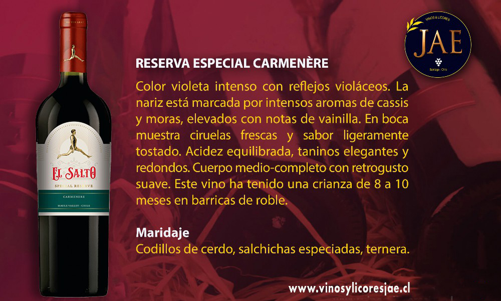(5)especial reserva Carmenere