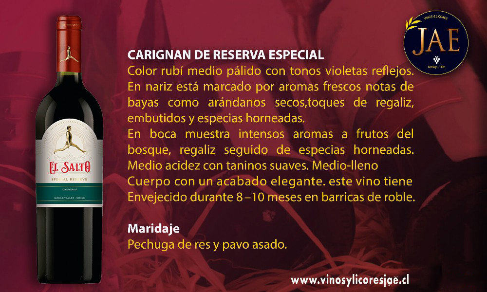 (6)especial reserva Carignan